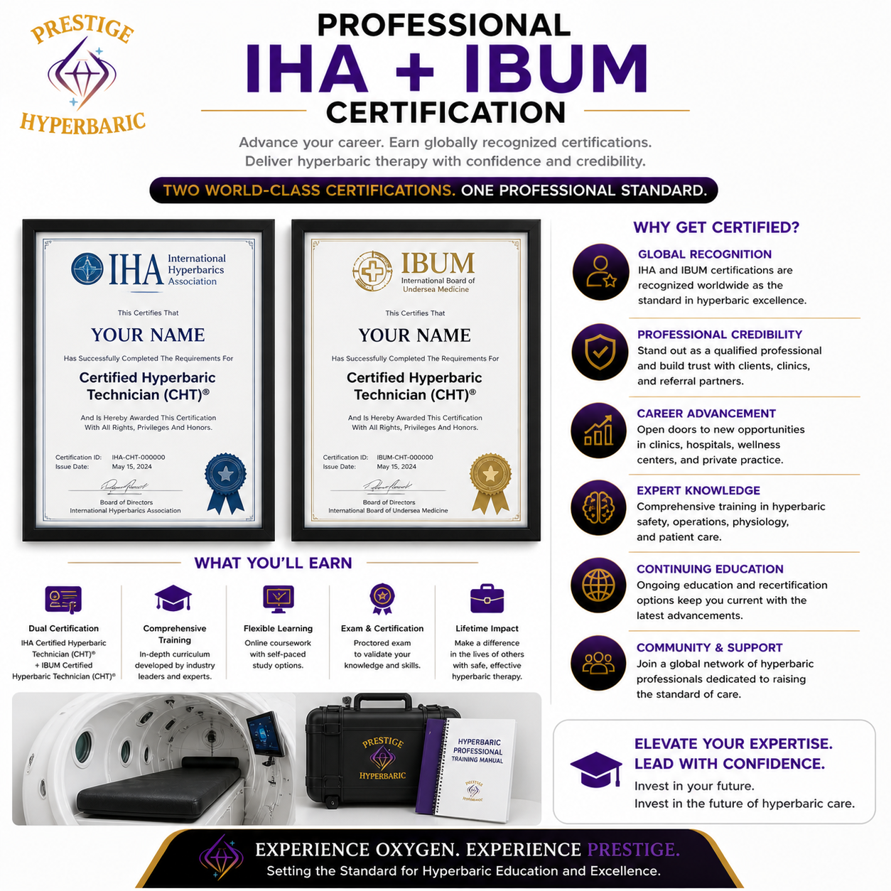 Hyperbaric operator and clinical training certification