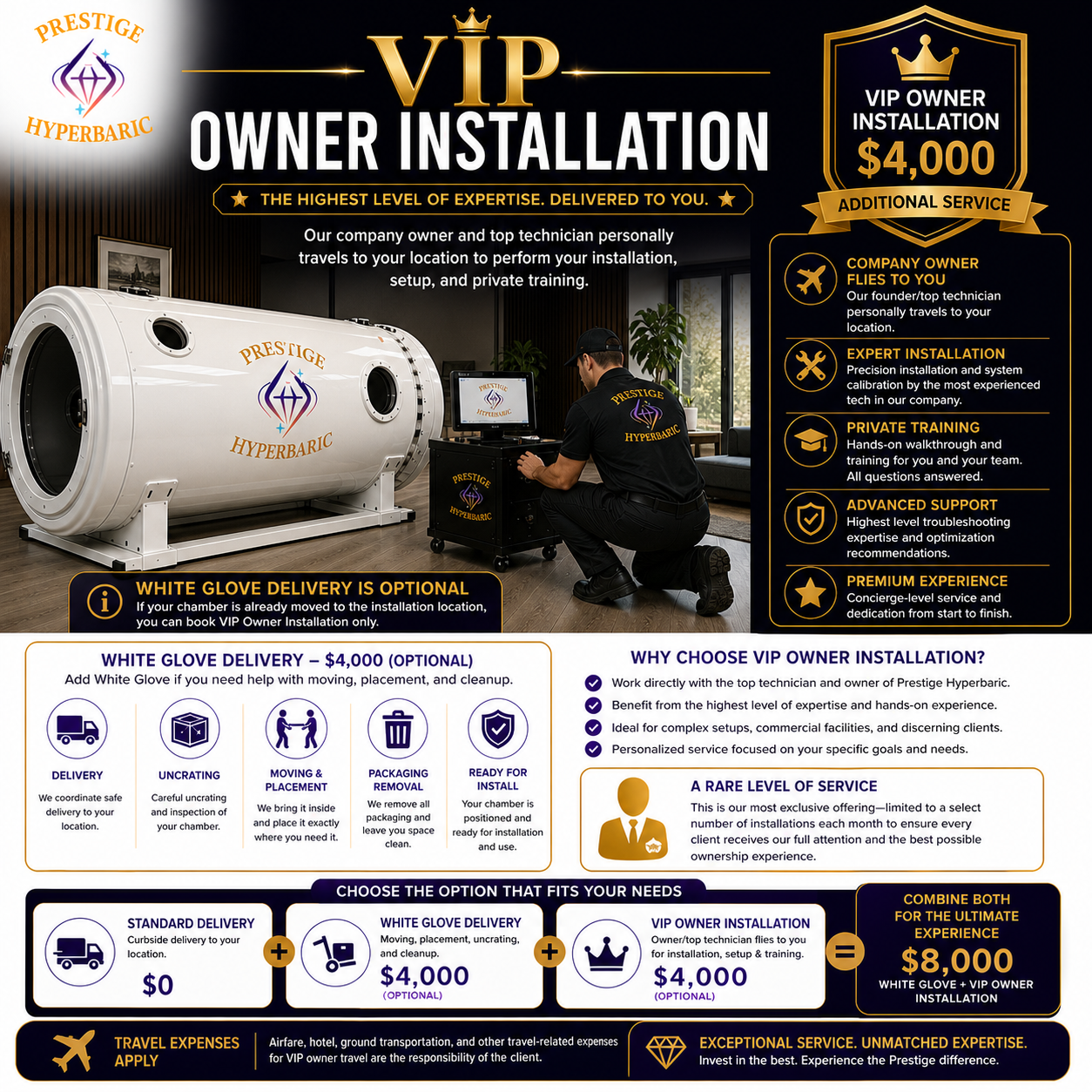 VIP owner installation experience by Prestige Hyperbaric