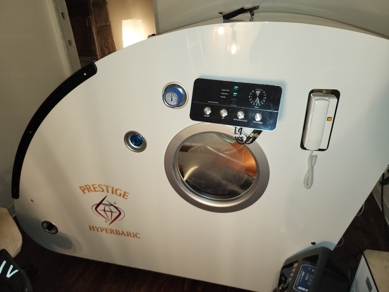 Completed home wellness installation by the Prestige Hyperbaric team